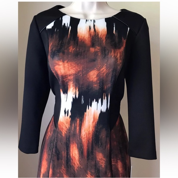 ANTONIO MELANI Hubert Printed Scuba Sheath Dress size 2 - Picture 6 of 7